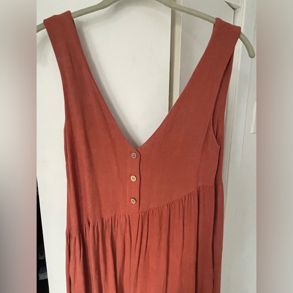 Flowy Orange Jumpsuit from Petal & Pup, US0